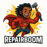 superhero repairboom logo