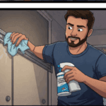 how to fix a sticking sliding closet door