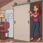stuck closet door